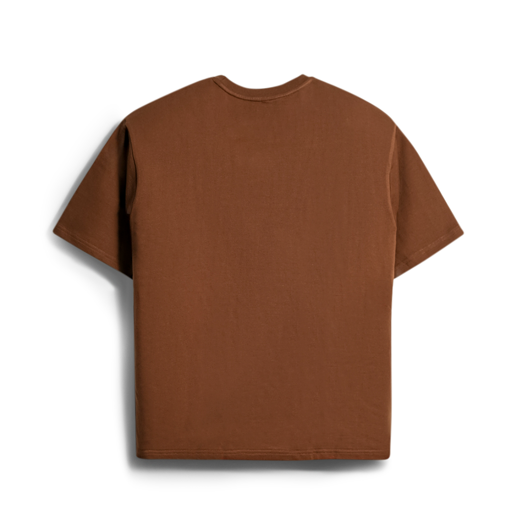 French Cotton Comfort Tee | Light brown