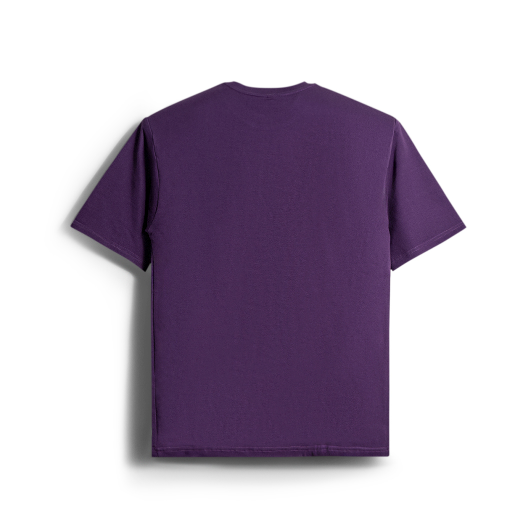 French Cotton Comfort Tee | Plum Purple