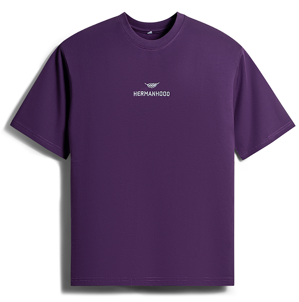 French Cotton Comfort Tee | Plum Purple