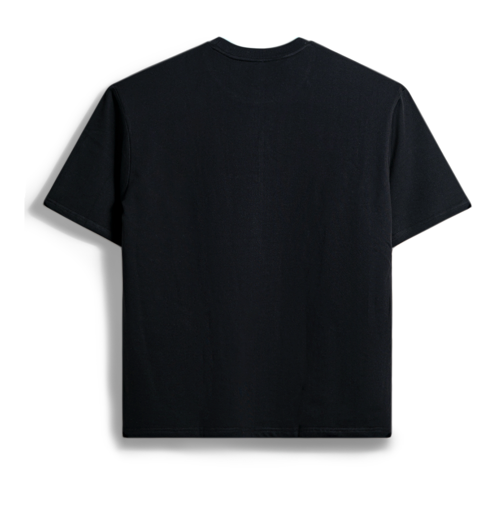 French Cotton Comfort Tee | Jet Black